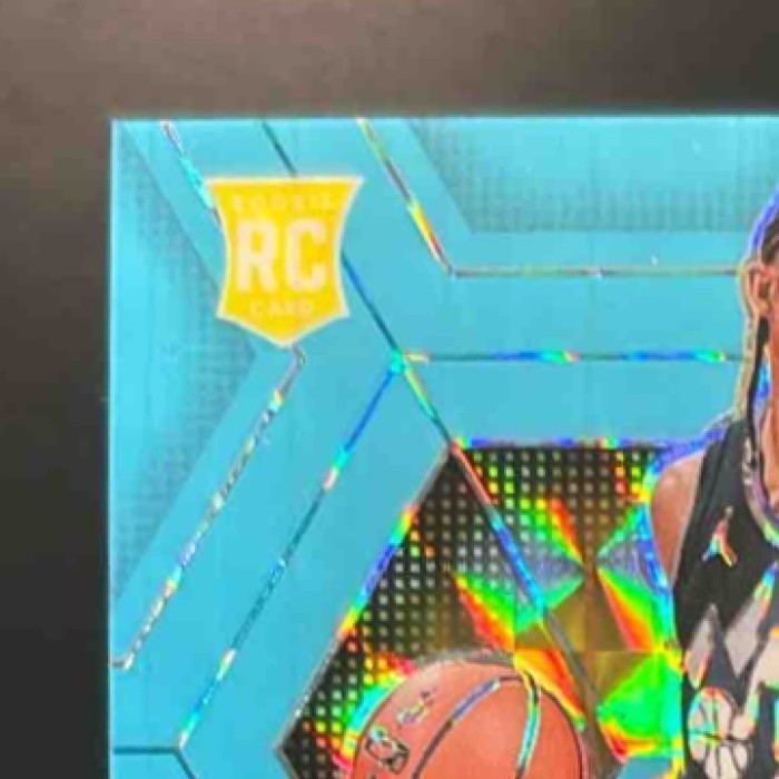 2024-25 Panini Mosaic Cody Williams Blue Fluorescent Mosaic /75 #207 RC Jazz - Sports Cards