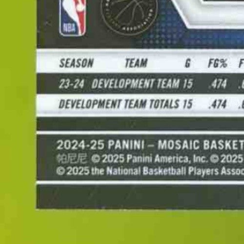 2024-25 Panini Mosaic Ron Holland II Genesis #219 RC Detroit Pistons - Sports Cards