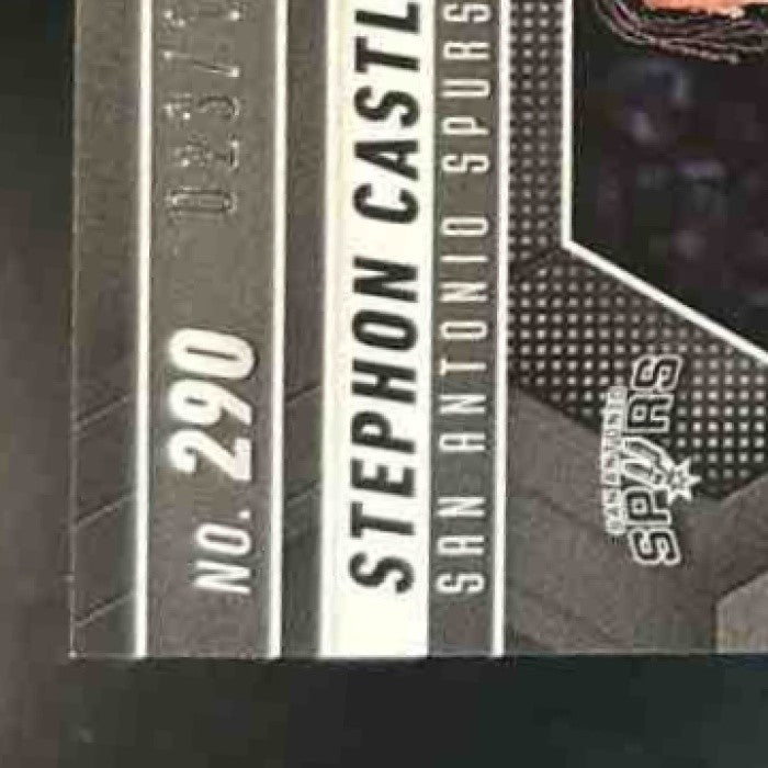 2024-25 Panini Mosaic Stephon Castle Blue Seismic /149 #290 City Edition Spurs - Sports Cards