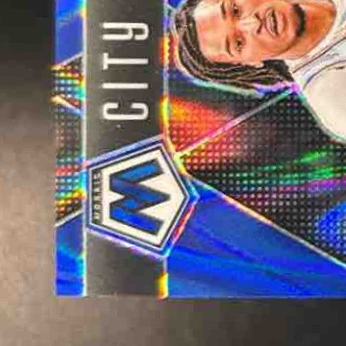 2024-25 Panini Mosaic Stephon Castle Blue Seismic /149 #290 City Edition Spurs - Sports Cards
