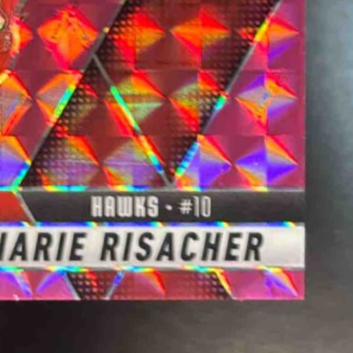 2024-25 Panini Mosaic Zaccharie Risacher Pink Mosaic /175 #269 Atlanta Hawks - Sports Cards