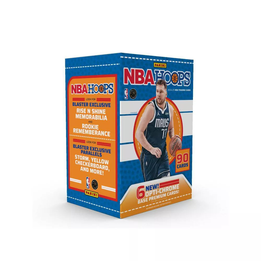 2024/25 Panini NBA Hoops Basketball Blaster Box (6 Opti-Chrome Premium Cards) - NBA Blaster