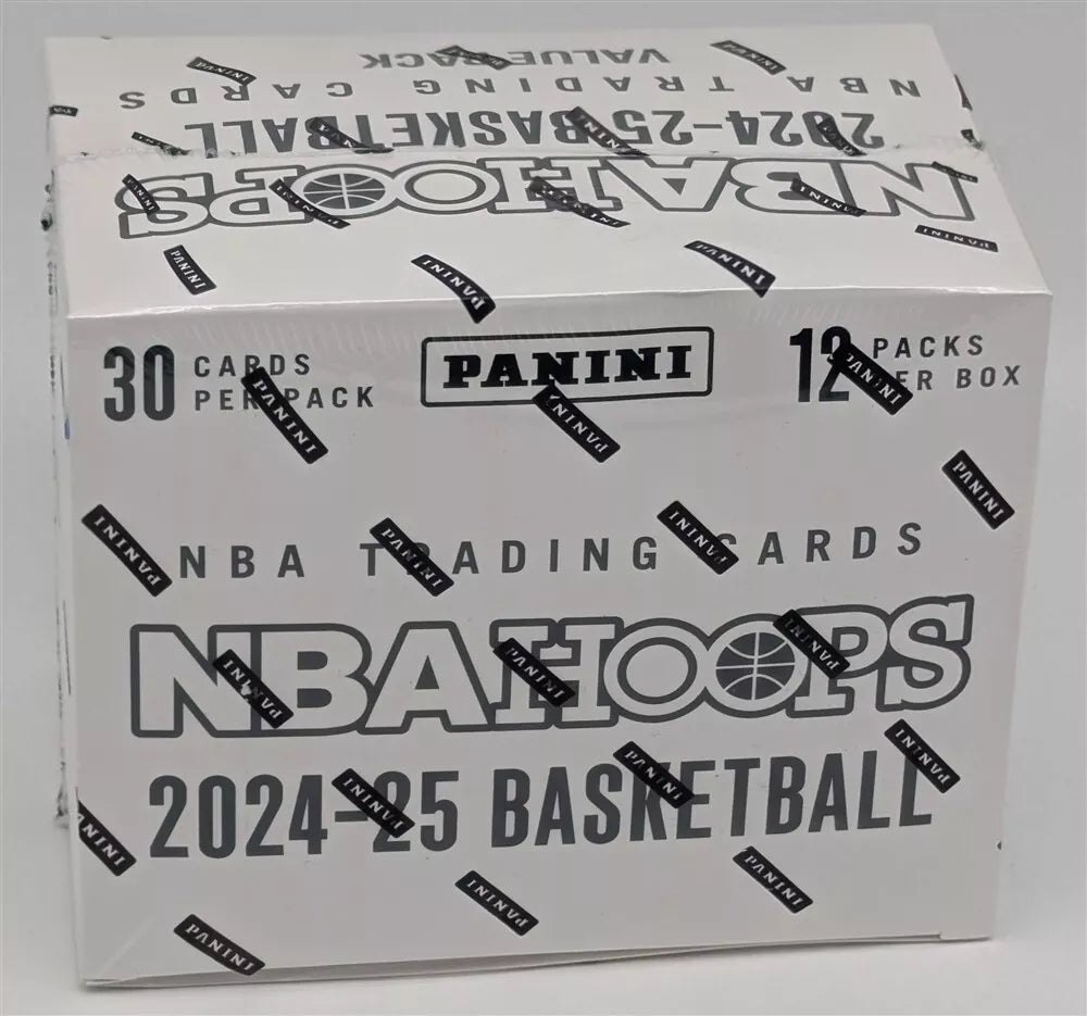 2024/25 Panini NBA Hoops Basketball Cello Value Fat Sealed Box (12 Packs) - NBA Retail Box