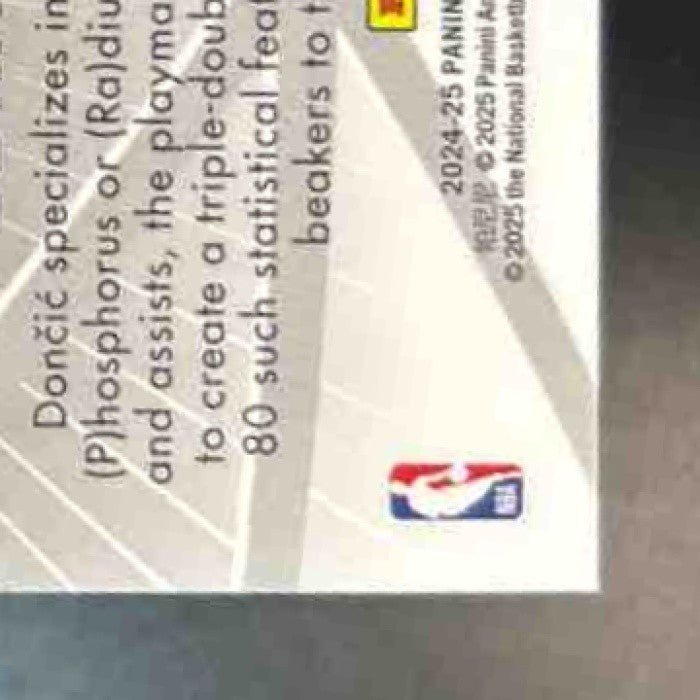2024-25 Panini Obsidian Luka Doncic Atomic Initials Orange Flood /99 #7 Lakers - Sports Cards