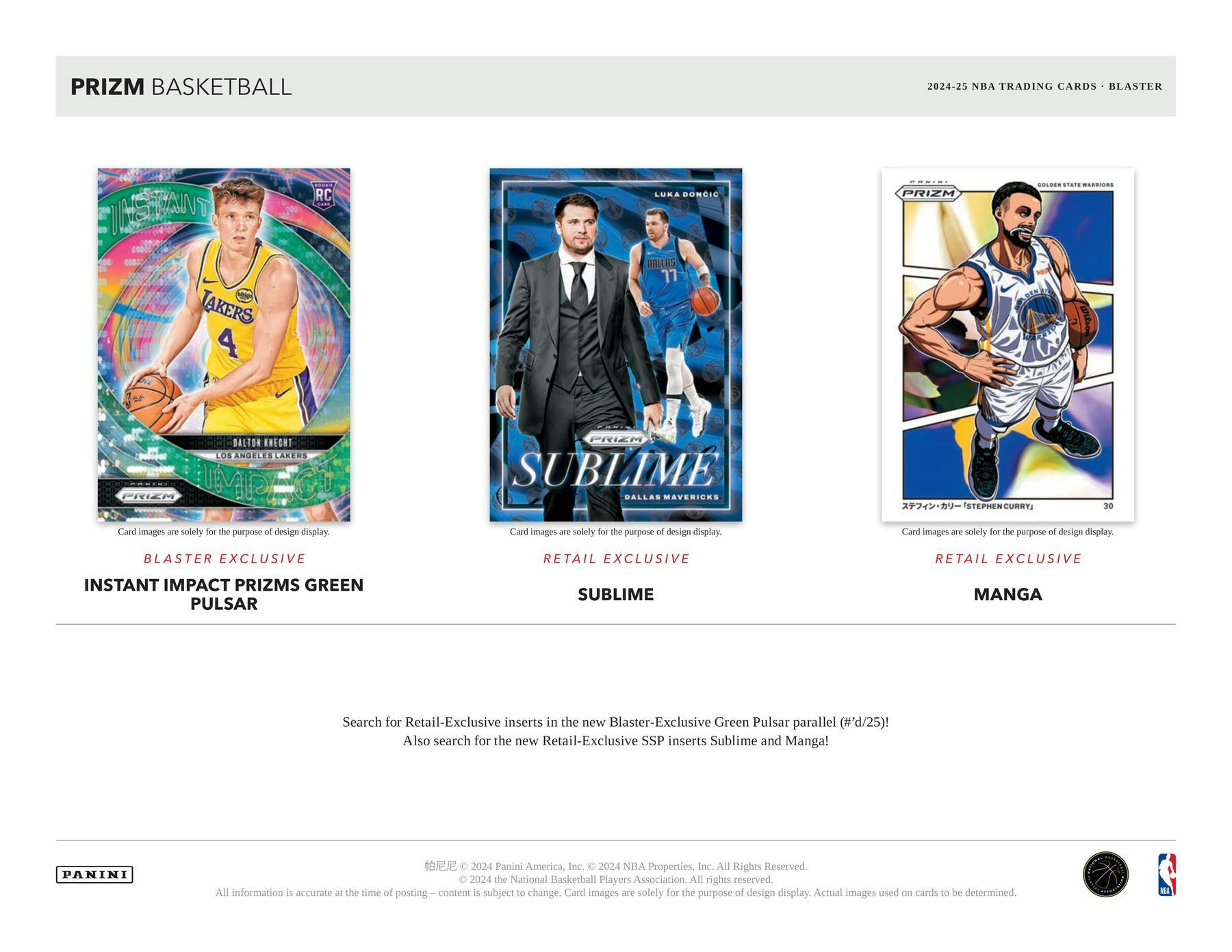 RETAIL 2024/25 Panini Prizm Basketball Blaster Box (Ice Prizms) NBA Blaster