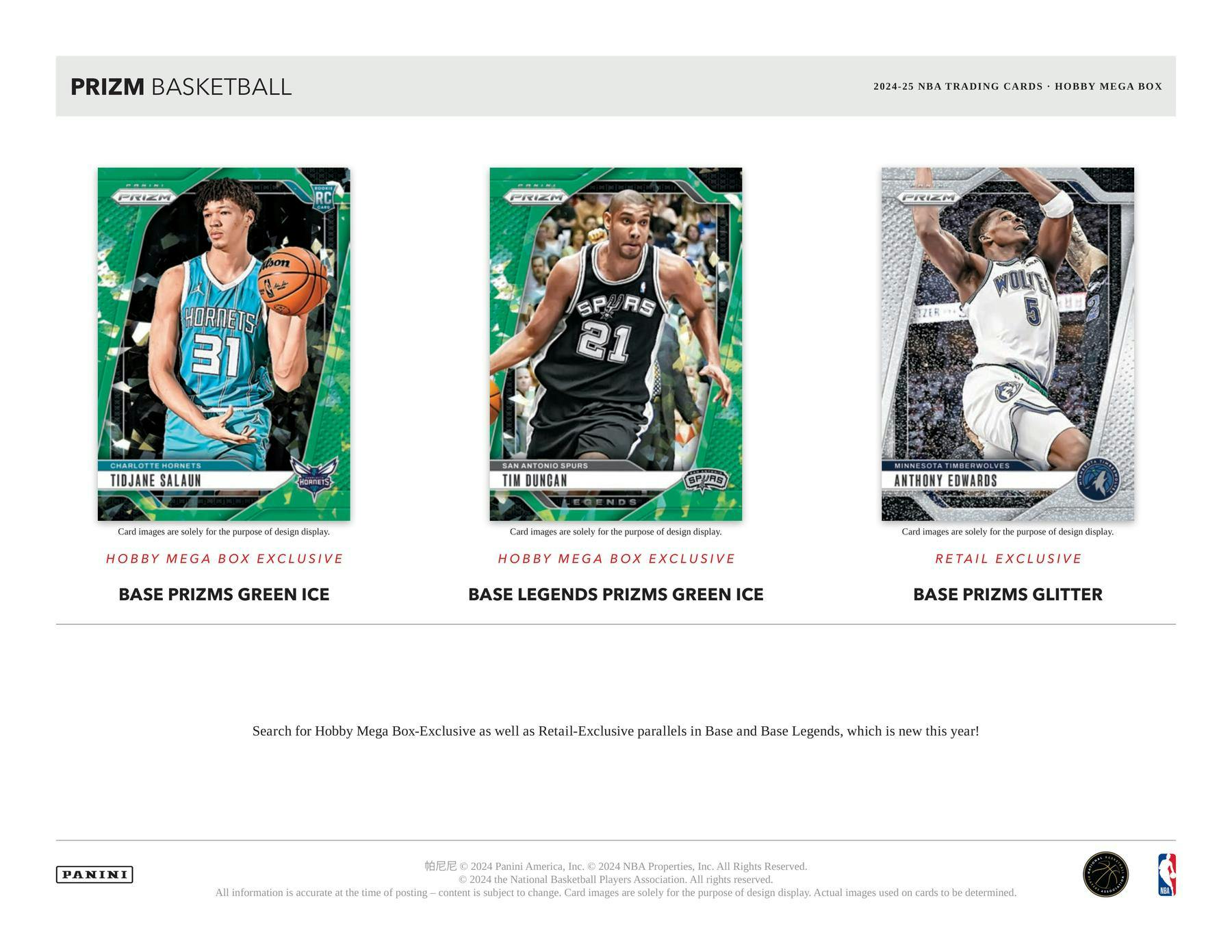 2024/25 Panini Prizm Basketball Hobby Mega Box (Green Ice!) - NBA Mega Box
