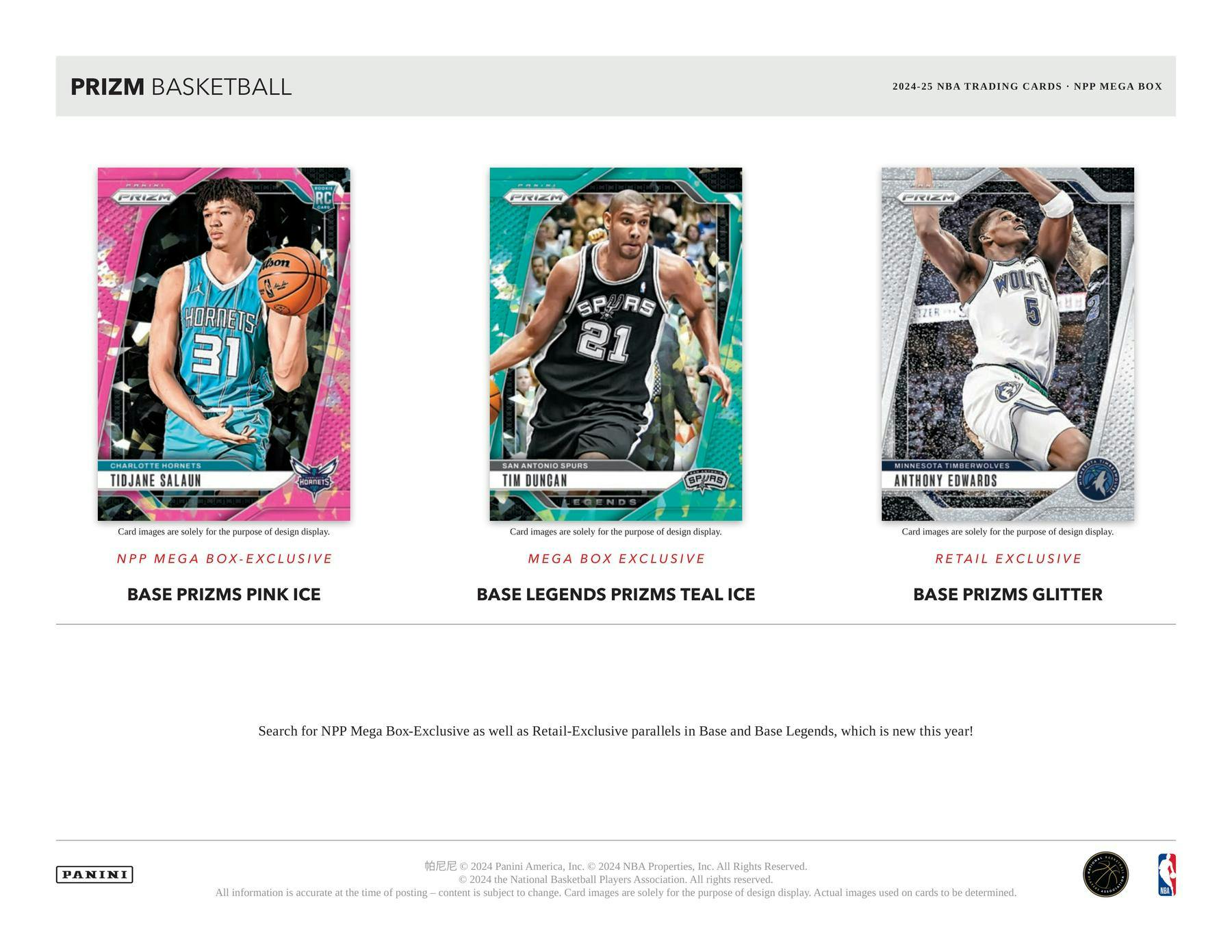 2024/25 Panini Prizm Basketball Mega Box (Pink Ice Prizms!) - NBA Mega Box