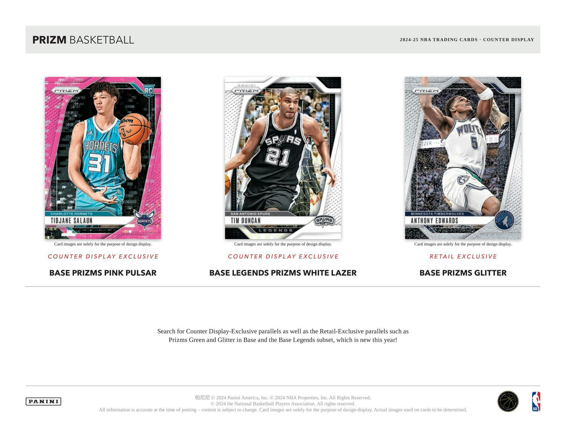 2024/25 Panini Prizm Basketball Retail Box (24 Packs)(Pink Pulsar Inserts) - NBA Retail Box