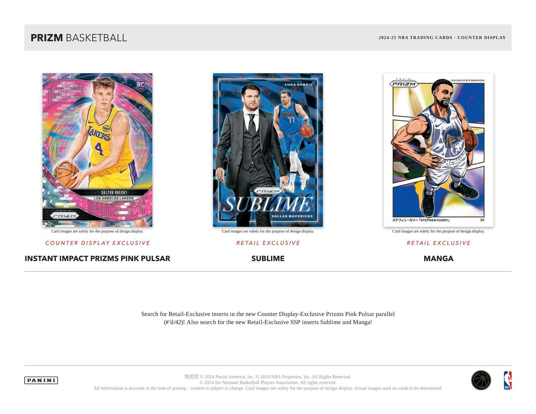 2024/25 Panini Prizm Basketball Retail Box (24 Packs)(Pink Pulsar Inserts) - NBA Retail Box
