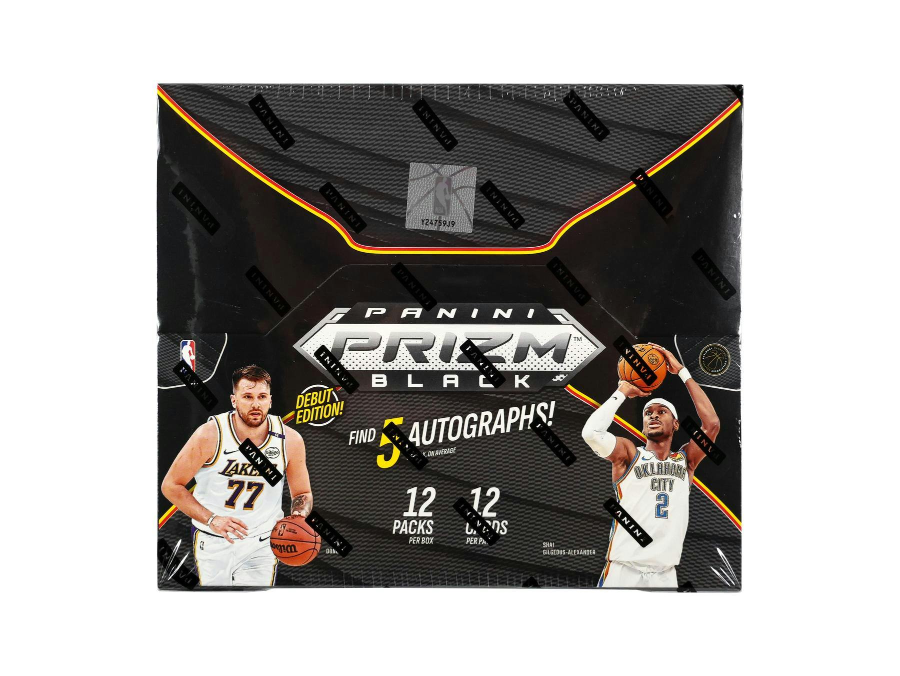 2024/25 Panini Prizm Black Basketball Hobby Box (5 Autos) - NBA Hobby Box