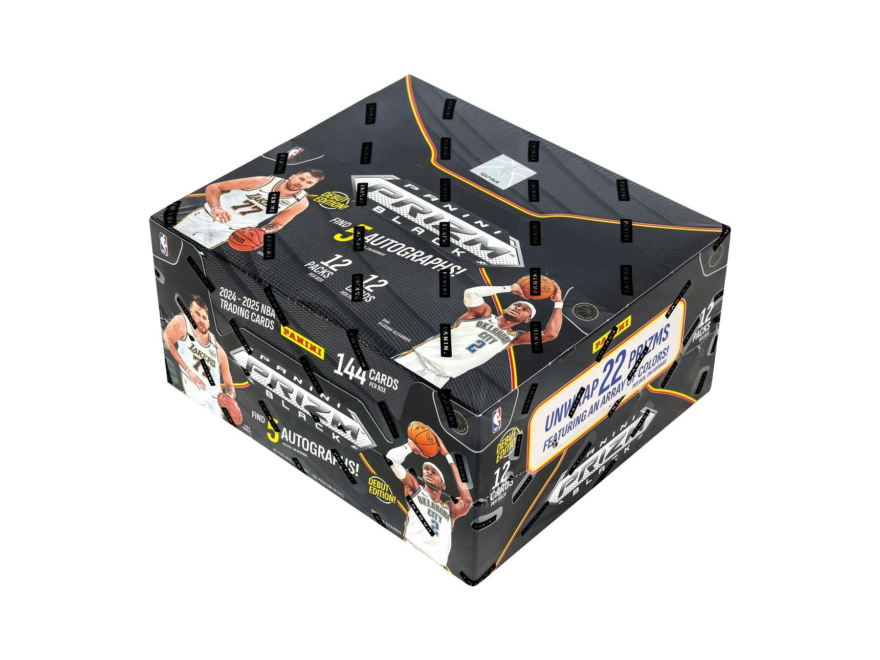 2024/25 Panini Prizm Black Basketball Hobby Box (5 Autos) - NBA Hobby Box