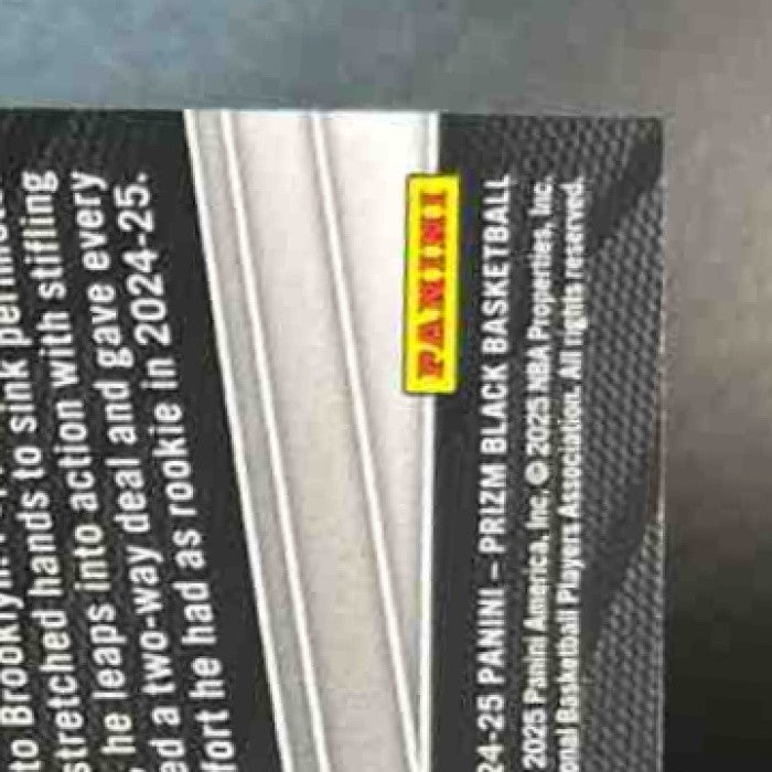 2024-25 Panini Prizm Black Yongxi ’Jacky’ Cui Gold 10/10 #202 RC Brooklyn Nets - Sports Cards