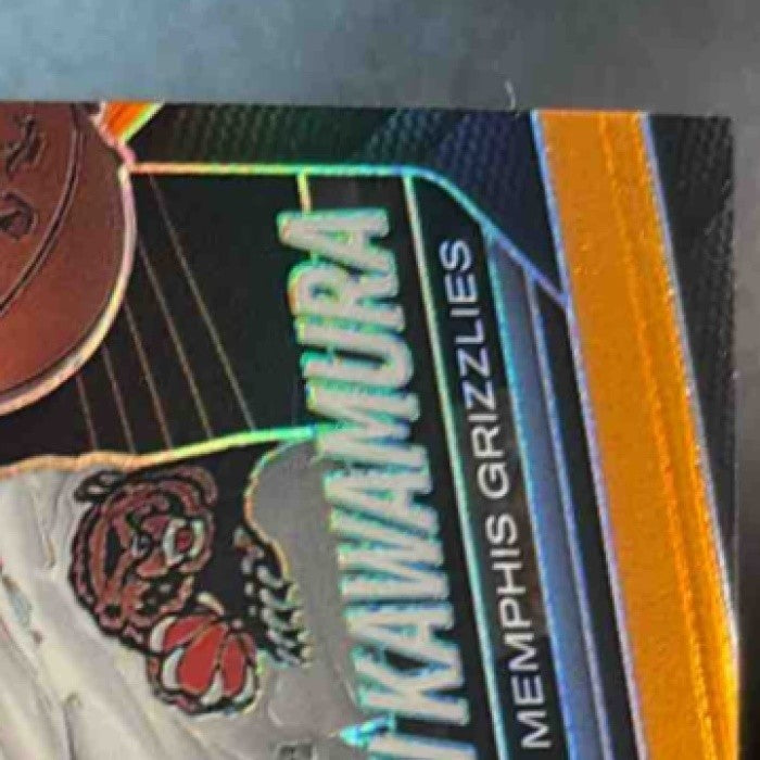 2024-25 Panini Prizm Black Yuki Kawamura Orange /49 #201 Memphis Grizzlies - Sports Cards