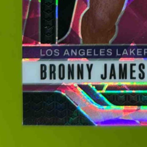2024-25 Panini Prizm Bronny James Jr. Pink Ice #243 RC Los Angeles Lakers DJ2 - Sports Cards