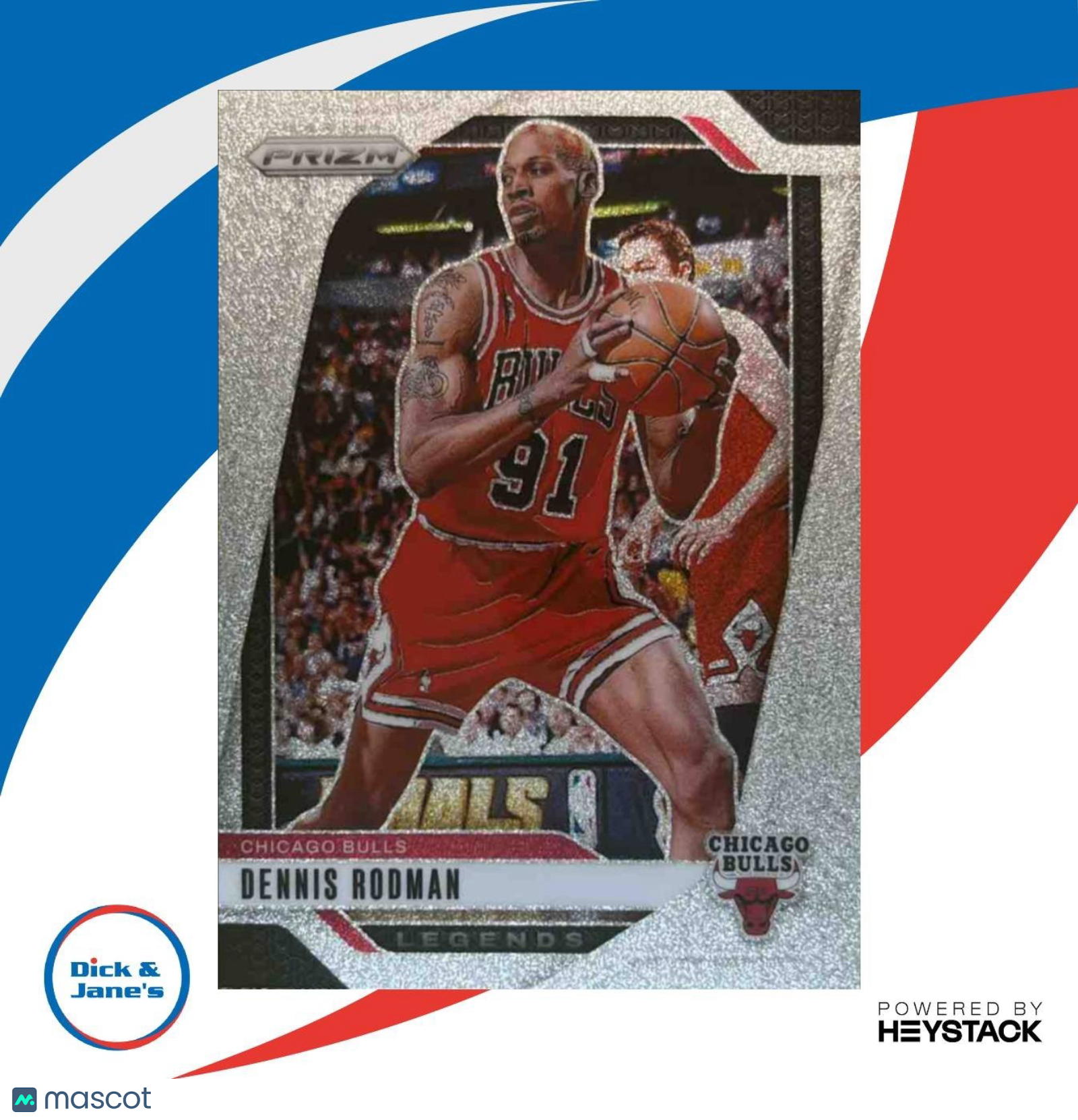 2024-25 Panini Prizm Dennis Rodman Glitter #277 Chicago Bulls - Sports Cards