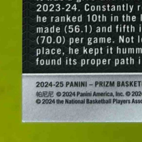 2024-25 Panini Prizm LaMelo Ball Choice Blue Yellow and Green #30 Hornets - Sports Cards