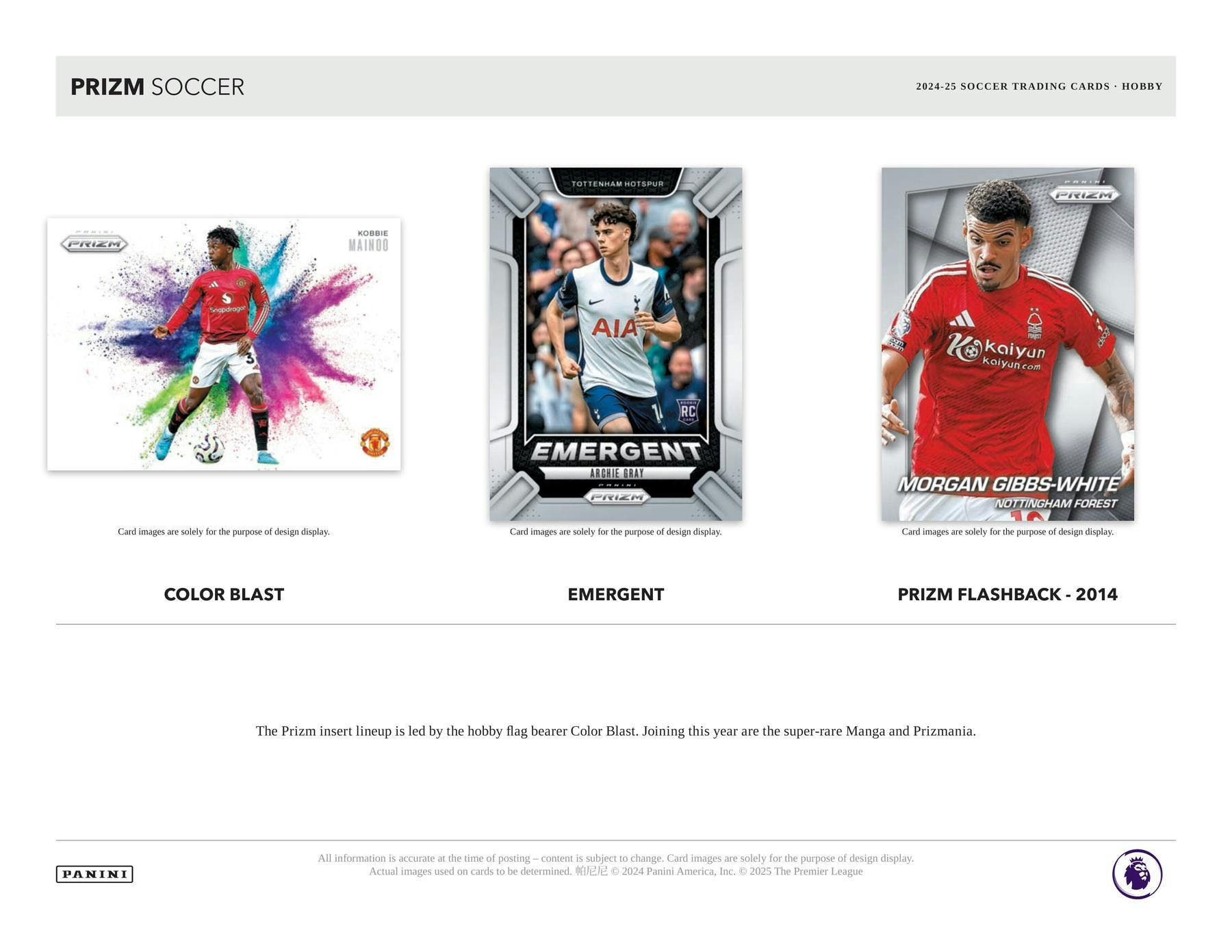 2024/25 Panini Prizm Premier League EPL Soccer Hobby