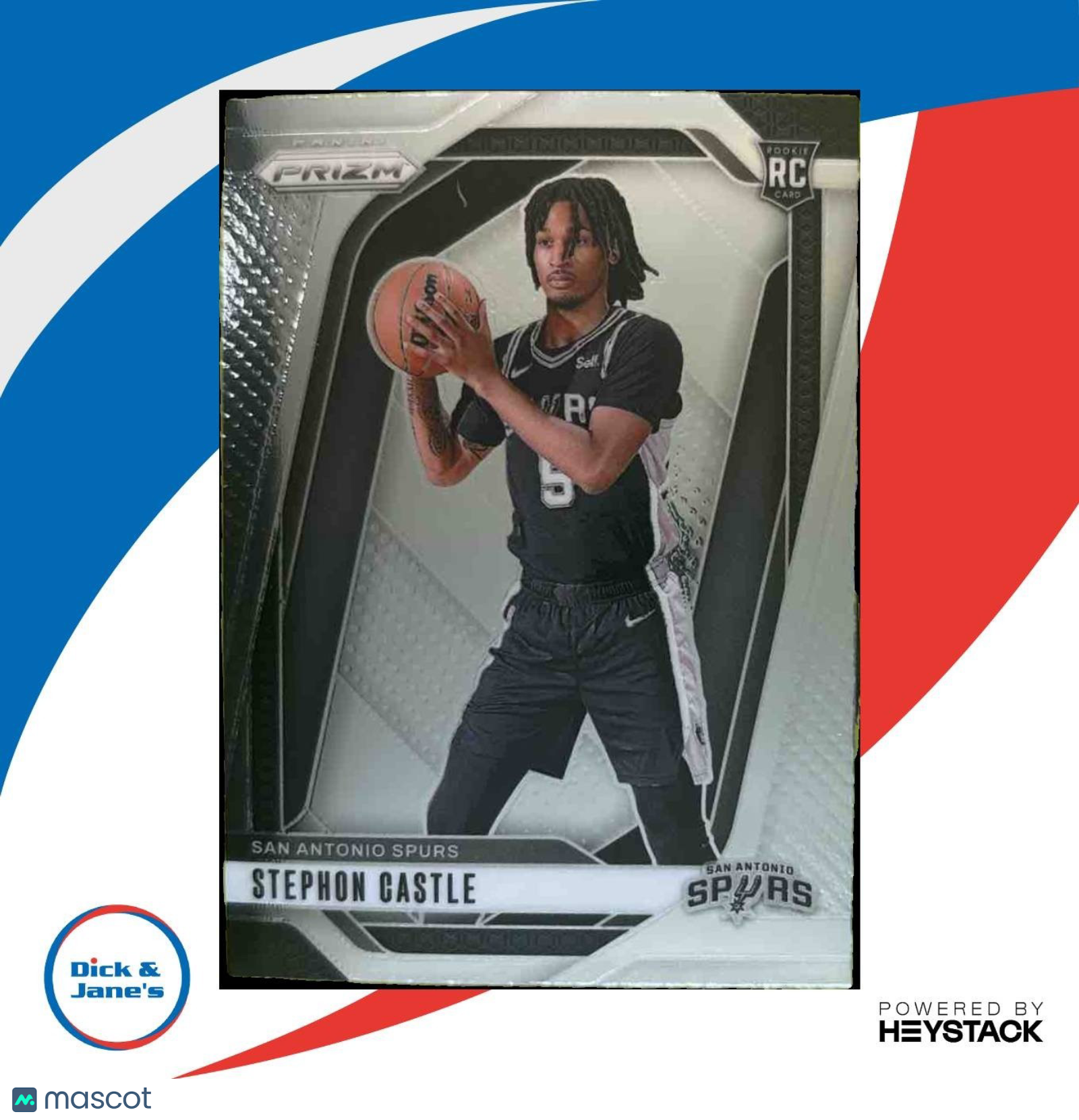 2024-25 Panini Prizm Stephon Castle #234 RC San Antonio Spurs - Sports Cards