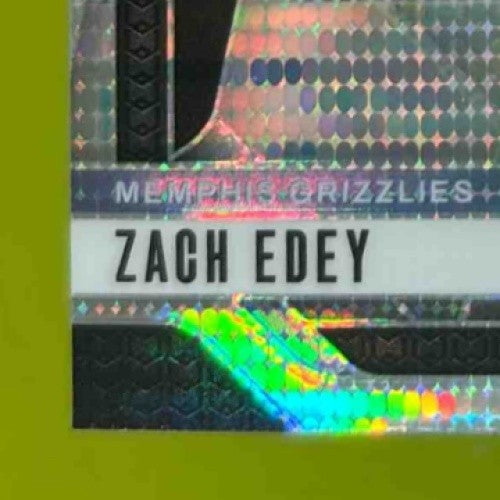 2024-25 Panini Prizm Zach Edey Hyper #249 RC Memphis Grizzlies - Sports Cards