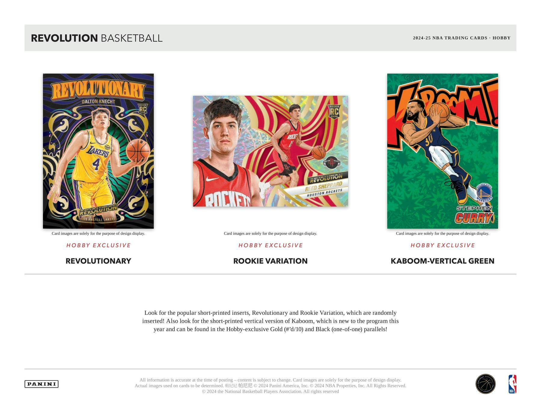2024/25 Panini Revolution Basketball Hobby Box (1 Auto / 4 RCs) Kabooms? - NBA Hobby Box