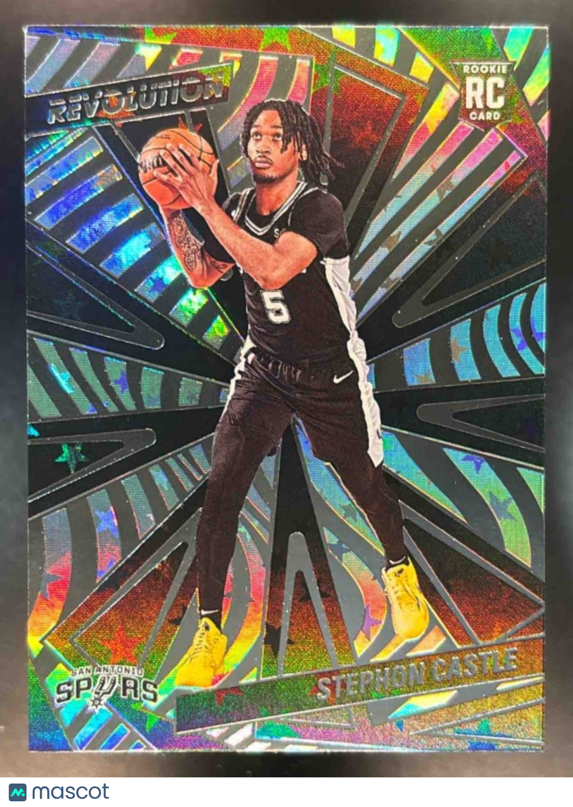 2024-25 Panini Revolution Stephon Castle Groove #116 RC San Antonio Spurs - Sports Cards