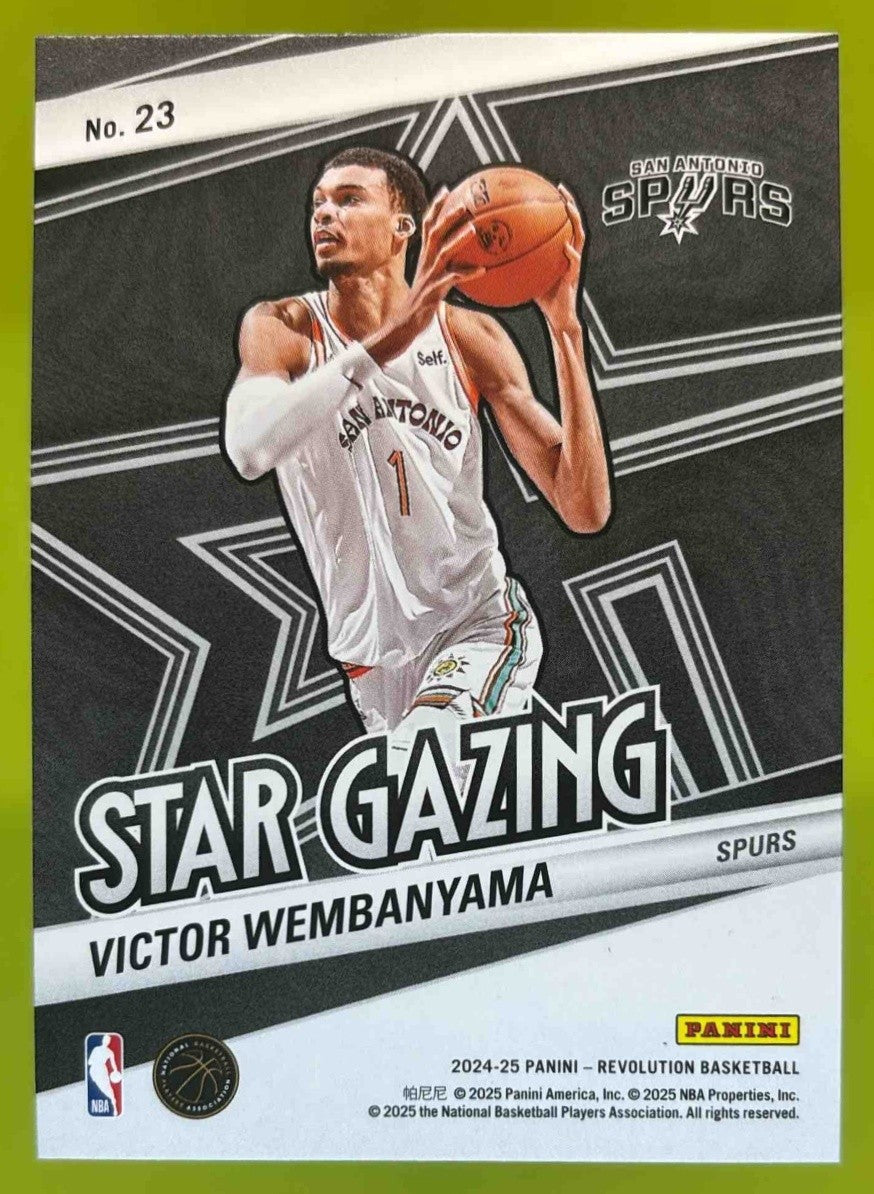 2024-25 Panini Revolution Victor Wembanyama Star Gazing #23 San Antonio Spurs - Sports Cards