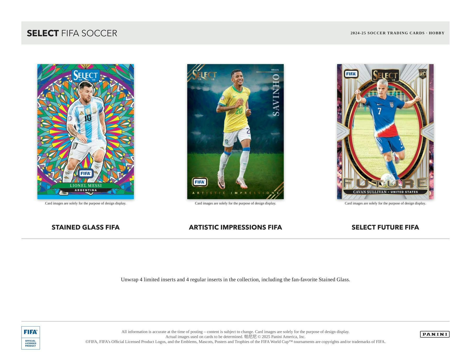 2024/25 Panini Select FIFA Soccer Hobby Box (3 Autos/Mems) (Yamal Mbappe Messi) - Soccer
