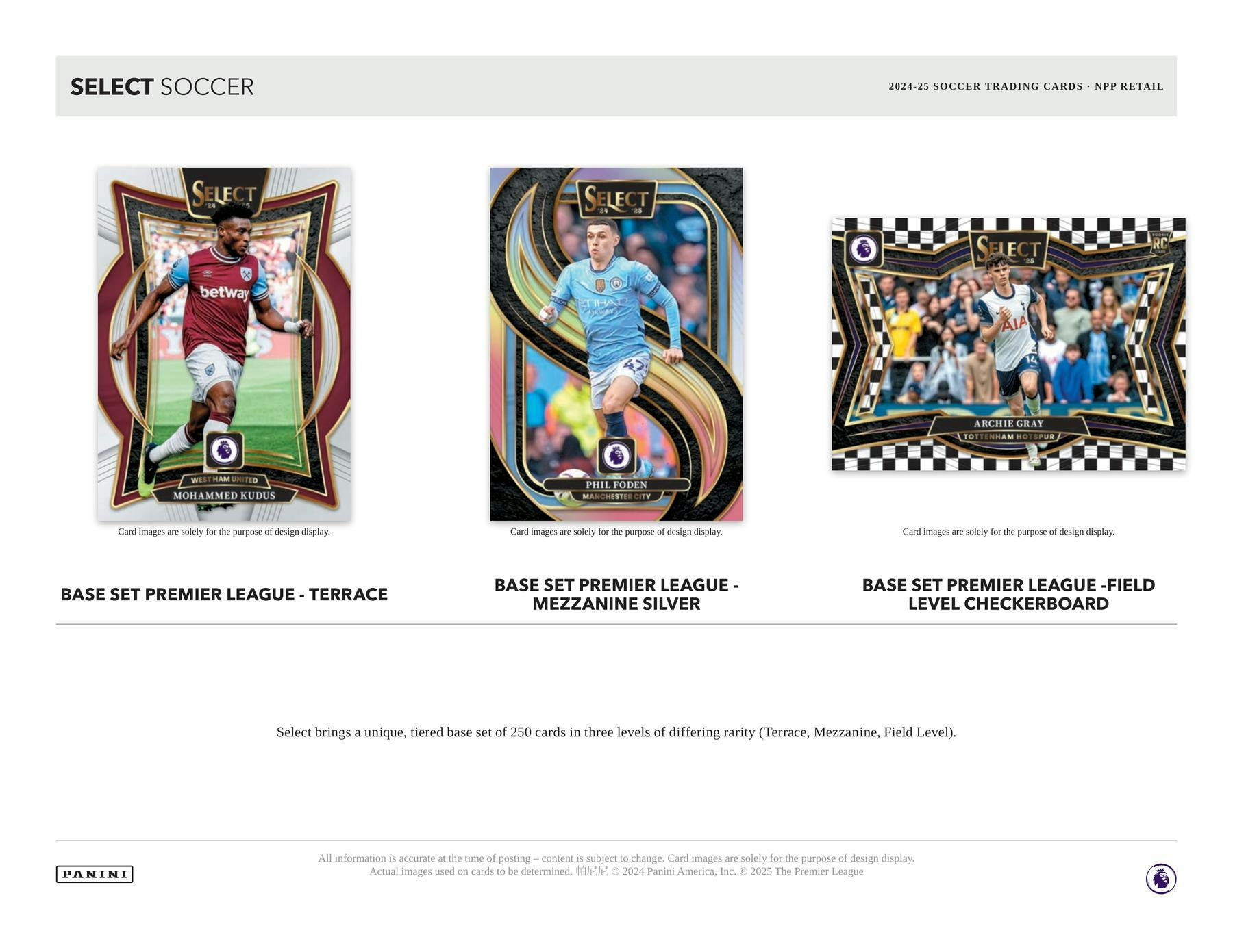 2024/25 Panini Select Premier League EPL Soccer Blaster Box (Purple Gold Pink Mojo) - Soccer