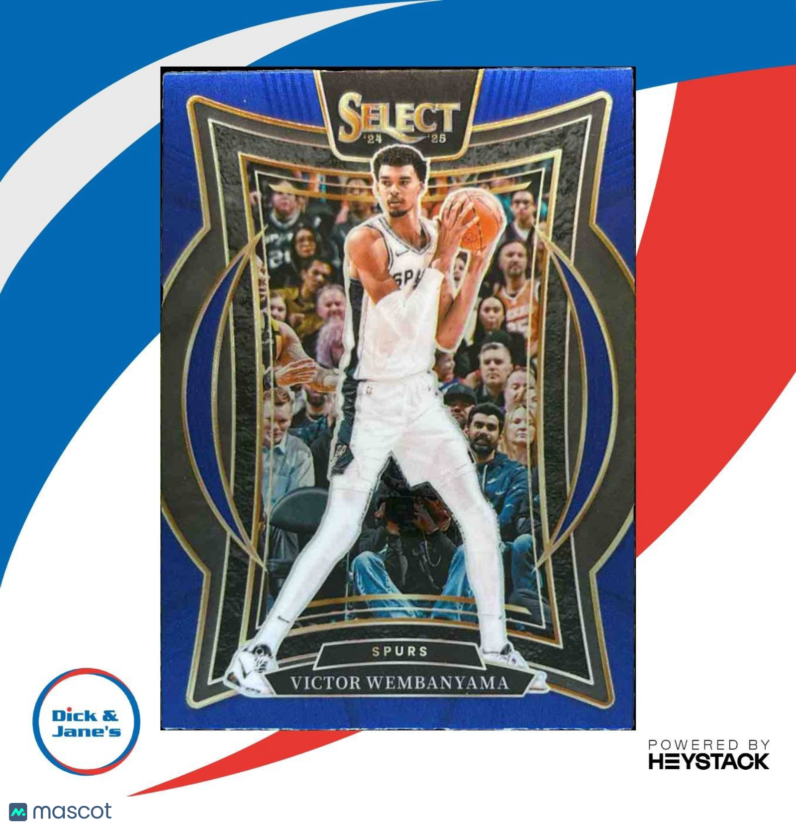 2024-25 Panini Select Victor Wembanyama Blue Prizm #9 San Antonio Spurs - Sports Cards