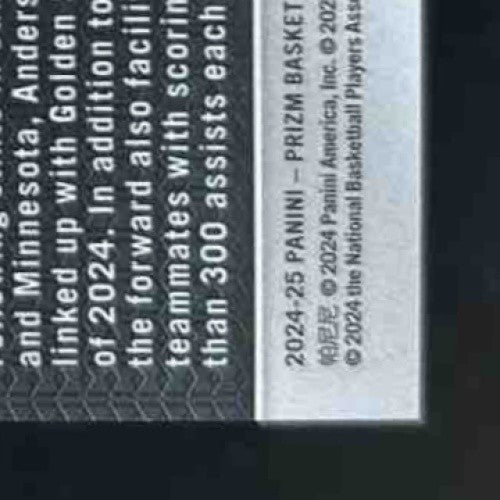 2024-25 Prizm Kyle Anderson Jade Dragon Scale /48 #37 Golden State Warriors - Sports Cards