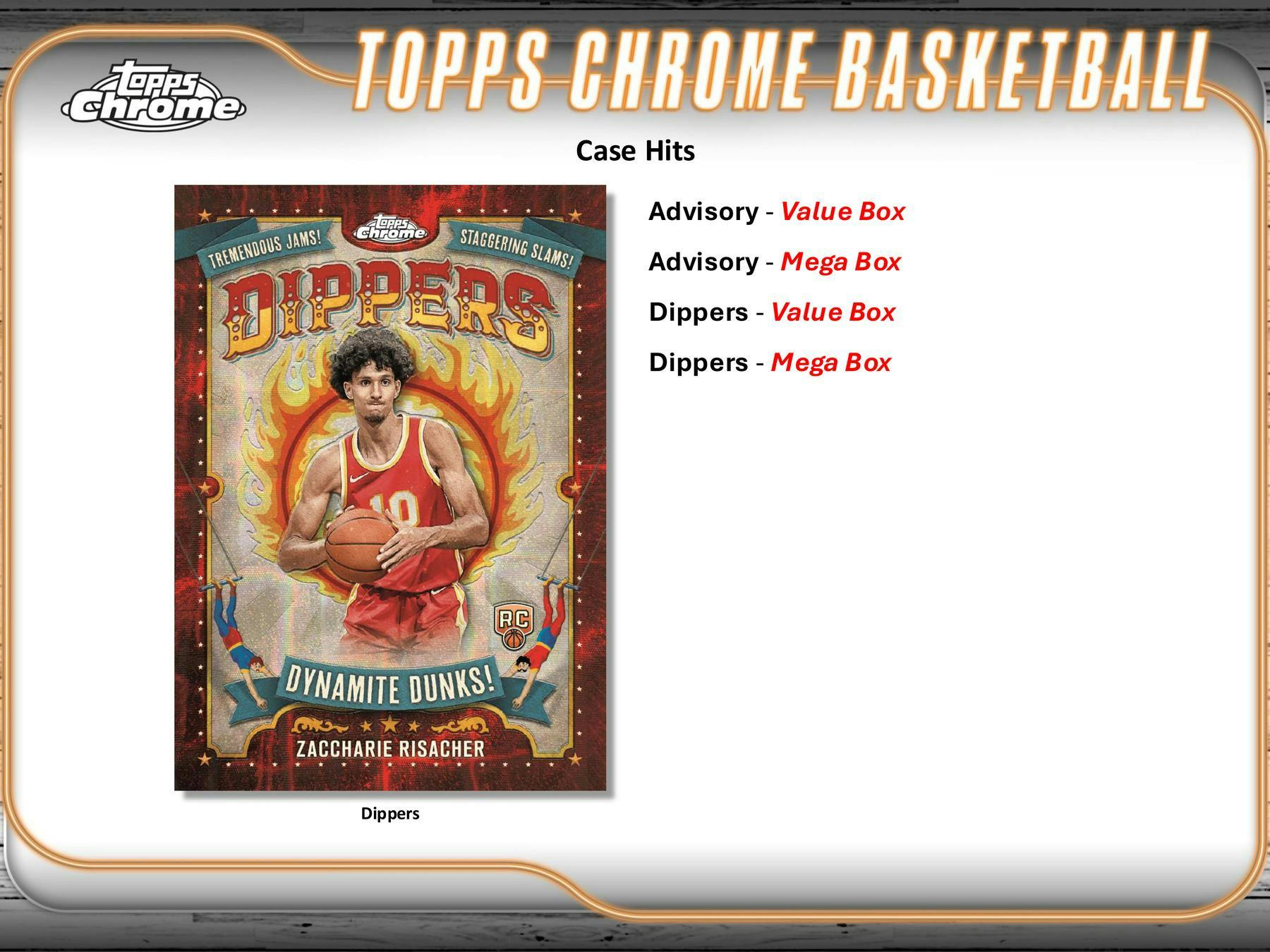 2024/25 Topps Chrome Basketball Mega Box (10 Blue Refractors) - NBA Mega Box