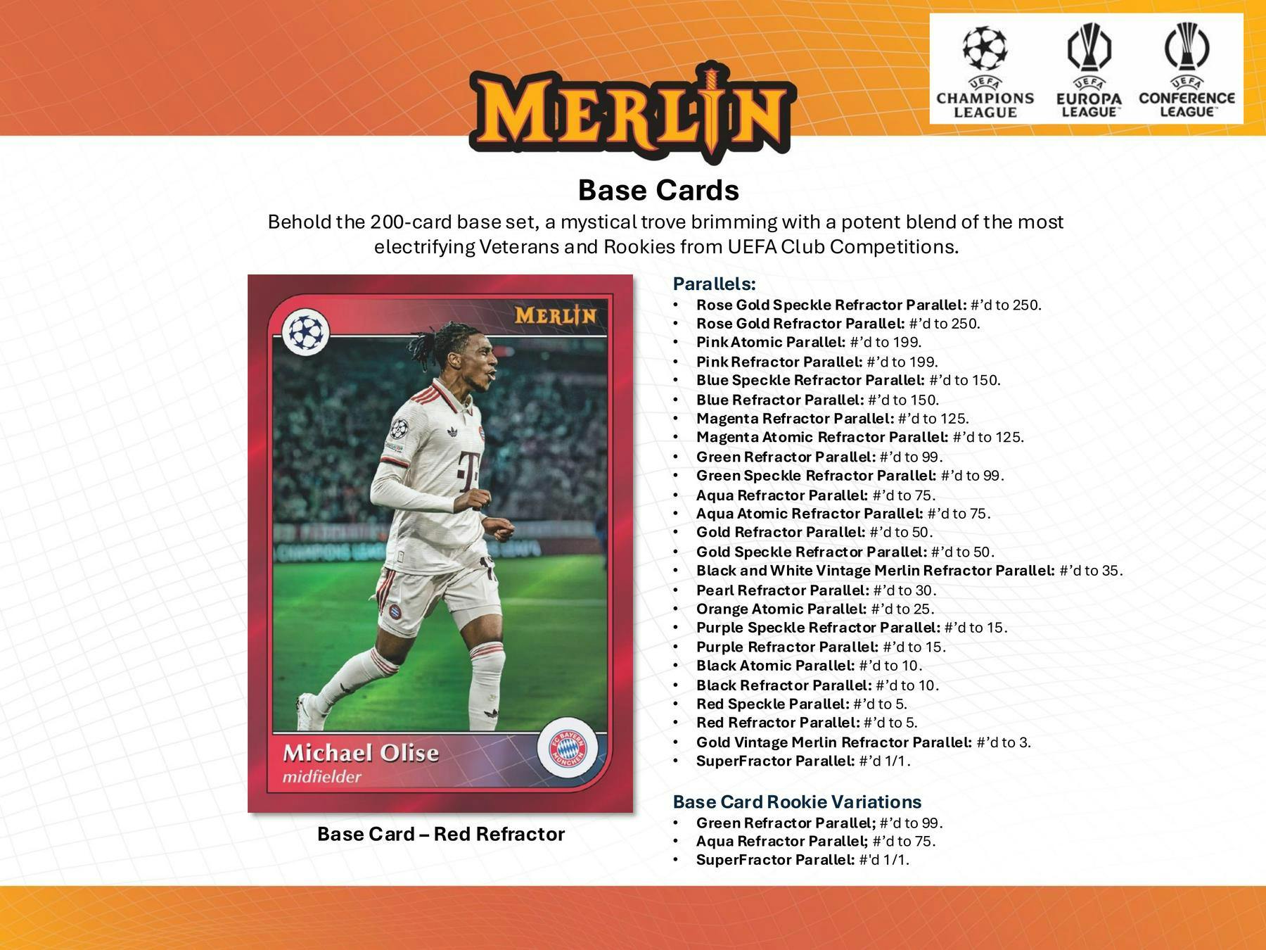 2024/25 Topps Chrome Merlin UEFA Club Competitions Soccer 7-Pack Blaster Box - Blaster Box