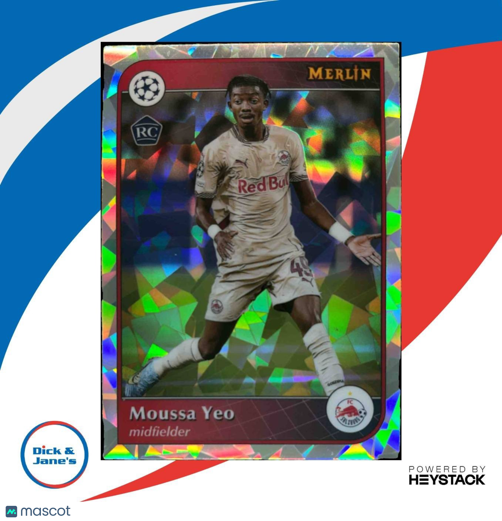 2024-25 Topps Merlin Chrome UEFA Club Competitions Moussa Yeo Atomic #162 - Sports Cards
