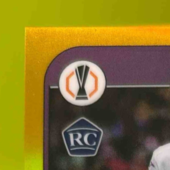 2024-25 Topps Merlin Chrome UEFA Club Competitions Tristan Degreef Gold 1/50 - Sports Cards