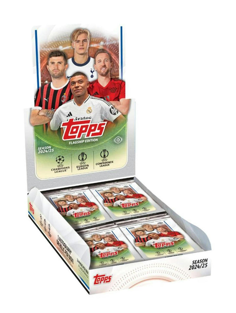 2024/25 Topps UEFA Club Competitions Soccer Hobby Box Flagship Edition (1 Auto)