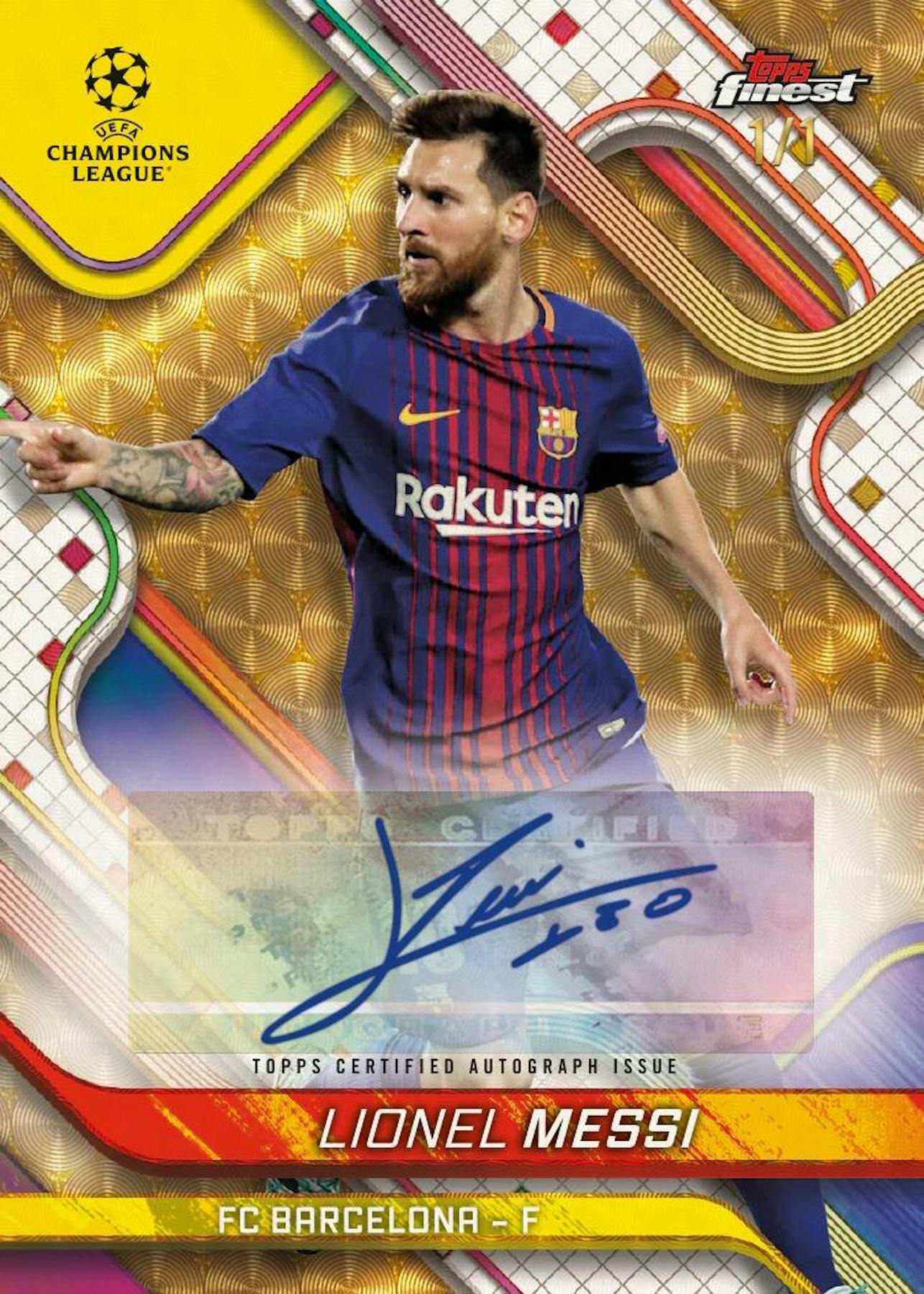 2024/25 Topps UEFA Club Competitions Finest Soccer Hobby Box (2 Autos) Soccer Hobby Box