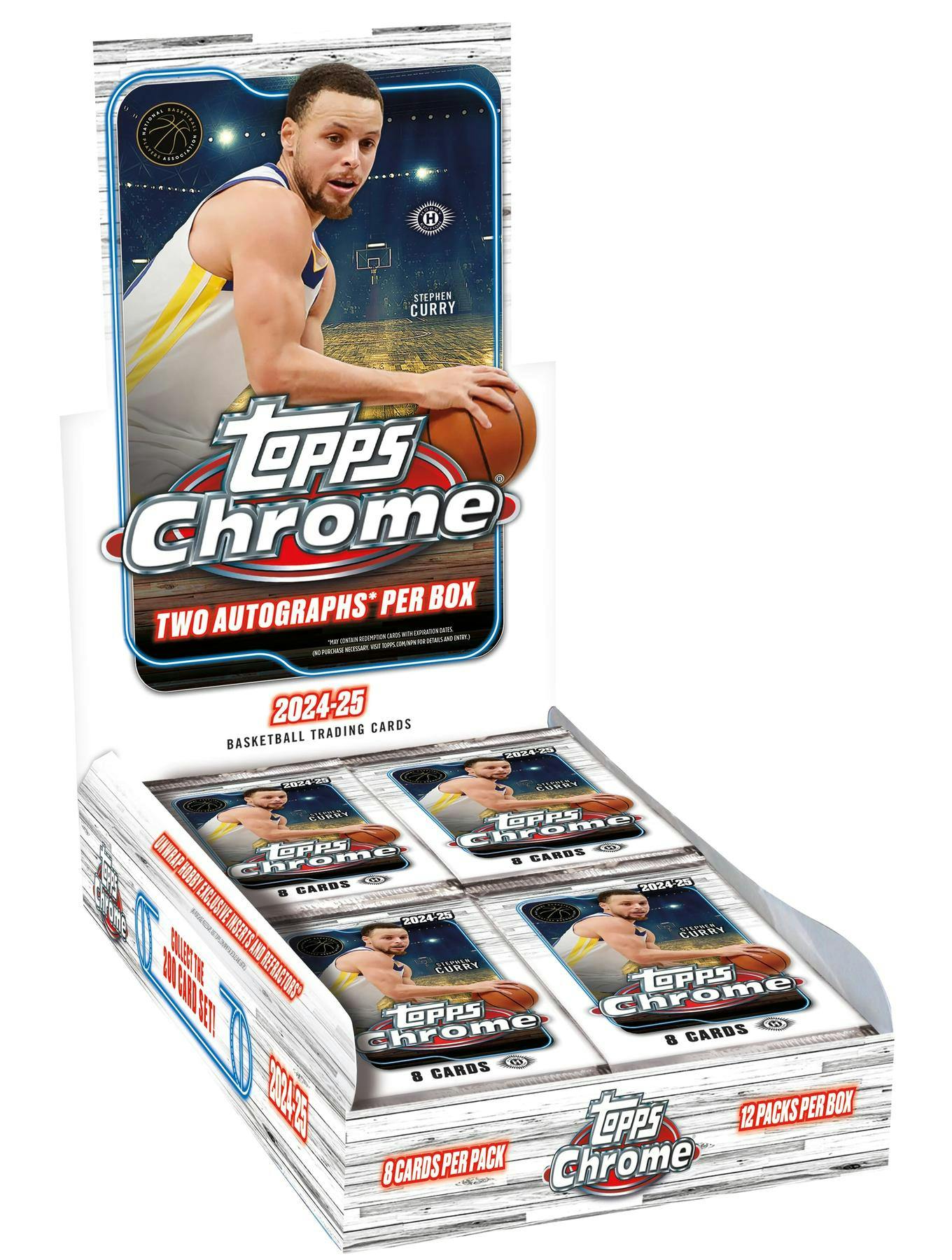 2024/25 Topps Chrome Basketball Hobby Box (2 Autos) June 12th