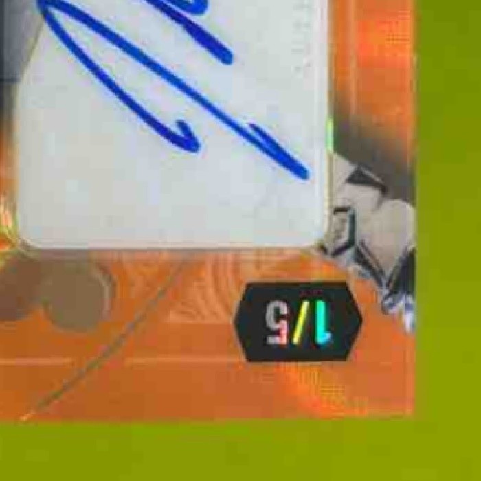 2024 5 Card Draw Stacked Deck Ace of Diamonds Jakob Marsee Auto Orange /5 - Sports Cards