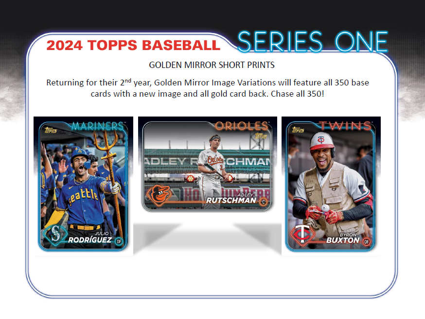 Four Packs of 2024 Topps Series 1 Hobby Baseball (4 Pack Lots)