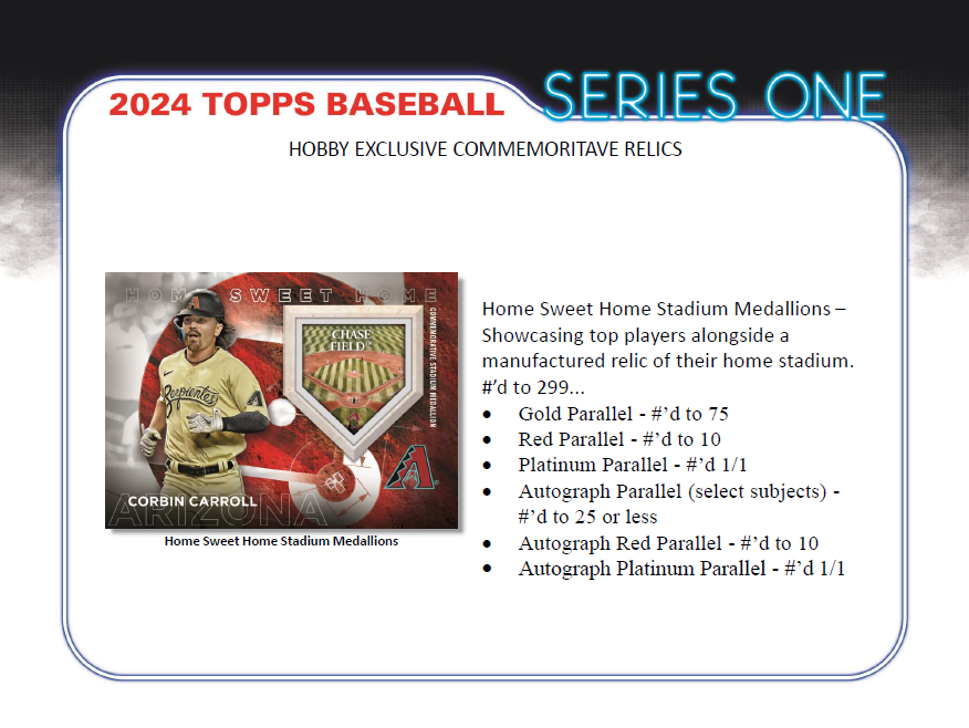 Four Packs of 2024 Topps Series 1 Hobby Baseball (4 Pack Lots)