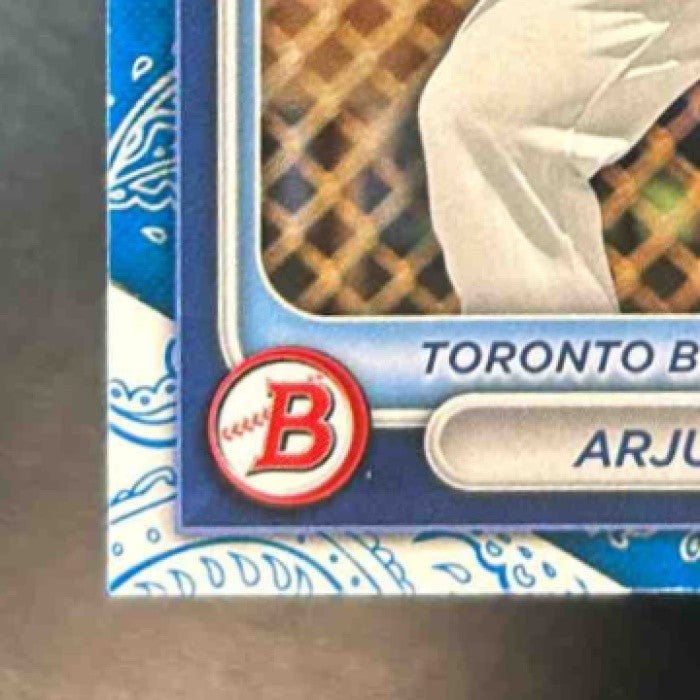 2024 Bowman Arjun Nimmala Blue Pattern /125 #BP-142 1st Prospect Toronto Jays - Sports Cards