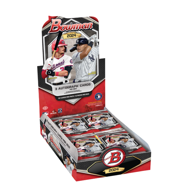 2024 Bowman Baseball Hobby HTA Jumbo Box (3 Autos Plus More Inserts!) - MLB hobby