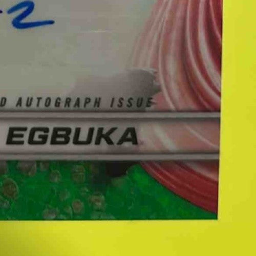 2024 Bowman Best Emeka Egbuka Best of 2024 Auto Green Mini Diamond Refractor /99 - Sports Cards