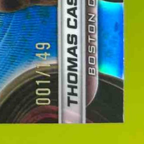 2024 Bowman Best University Thomas Castellanos Blue Refractor 1/149 #78 Eagles - Sports Cards