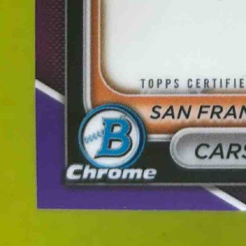 2024 Bowman Carson Whisenhunt Chrome Auto Purple Refractor 121/250 1st Prospect - Sports Cards