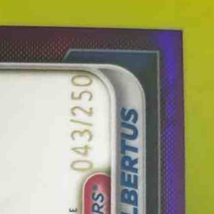 2024 Bowman Chrome Alexander Albertus Auto Purple /250 1st Prospect Dodgers - Sports Cards