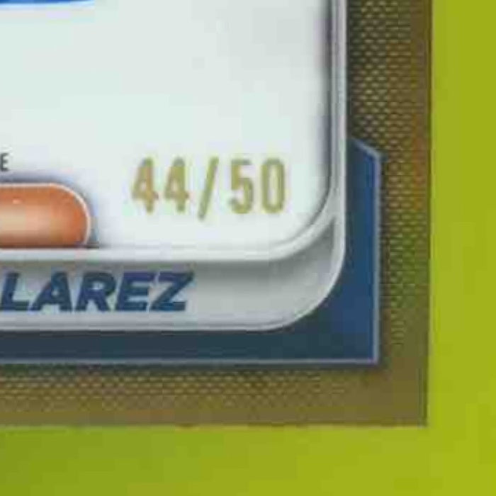 2024 Bowman Chrome Cristopher Larez Auto Gold Shimmer /50 1st Prospect Mets - Sports Cards