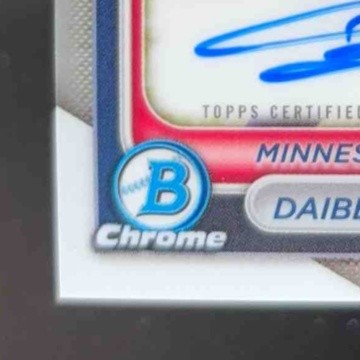 2024 Bowman Chrome Daiber De Los Santos Auto CPA-DD 1st Prospect Minnesota Twins - Sports Cards