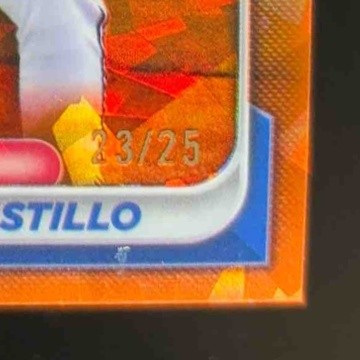 2024 Bowman Chrome Sapphire Yolfran Castillo Prospects Orange 23/25 #BCP-159 - Sports Cards