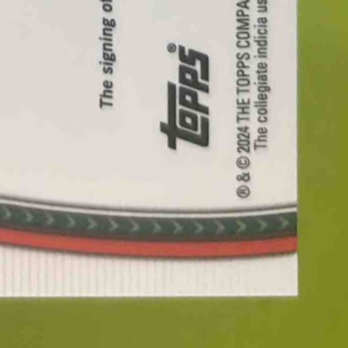 2024 Bowman Chrome University Damien Martinez Prospect Auto Miami Hurricanes - Sports Cards